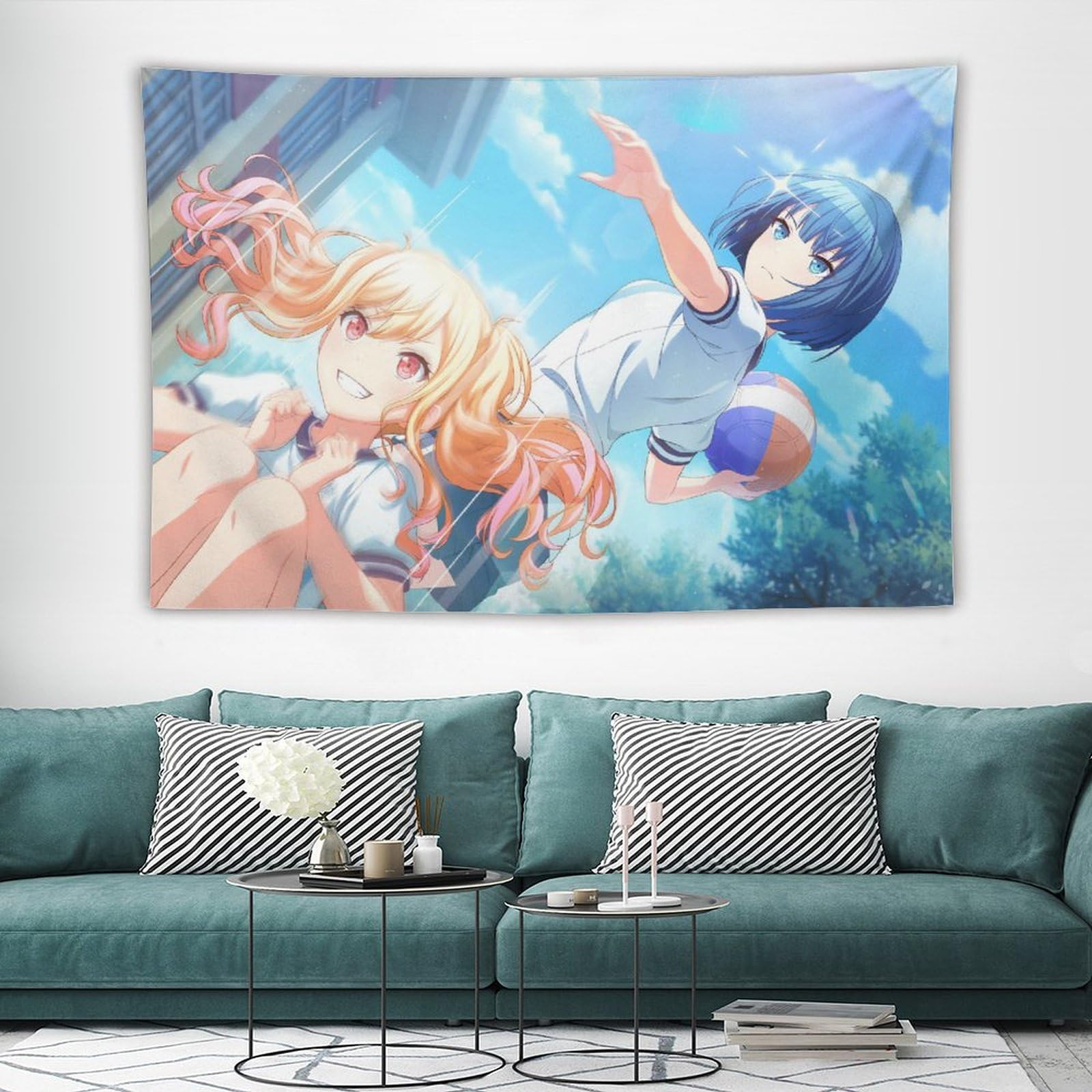 Amazon.co.jp: 桐谷遥 天馬咲希 タペストリー 大判 アートワーク