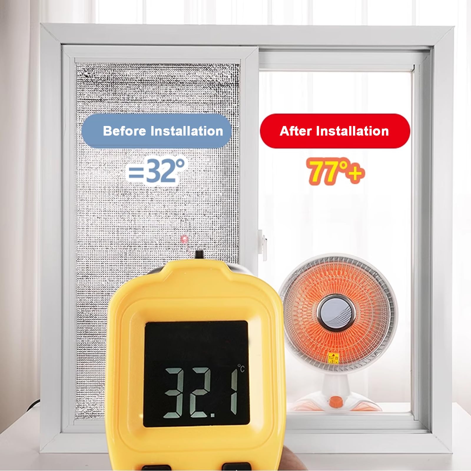 Pellicola per Vetri Finestre Autoadesiva Opaca,Pellicola Riflettente per Finestre 99% Anti-Uv Controllo del Calore Protezione Privacy,per Vetri Adatto Ufficio Casa Soggiorno (130x250cm/51"x98")