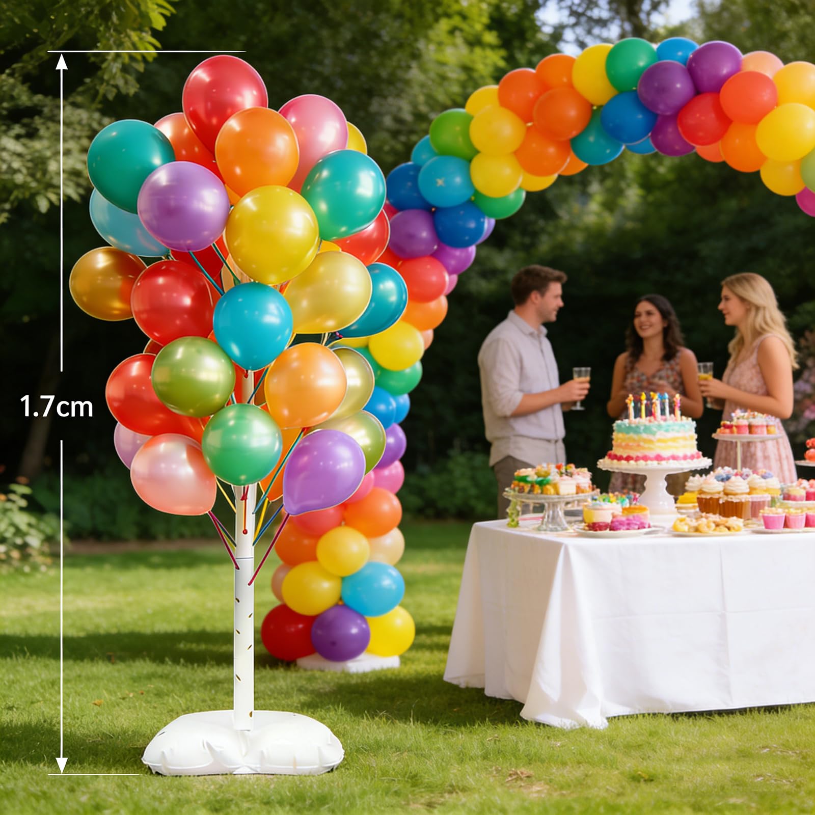 Ballonsäulenständer-Kit, Ceither Ballonbogen-Ständer 6,6 m Ballonturm, für Partydekoration, Hochzeit, Weihnachten, Geburtstag