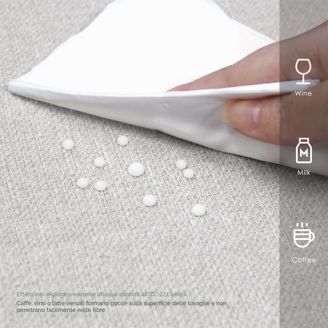 Tovaglia in grigio gufo 145 x 300 cm, idrorepellente, con effetto lino | Rettangolare, senza stiratura, lavabile, ristorante, cucina, tavolo, festa, esterno, Natale, Capodanno, caffè, giardino