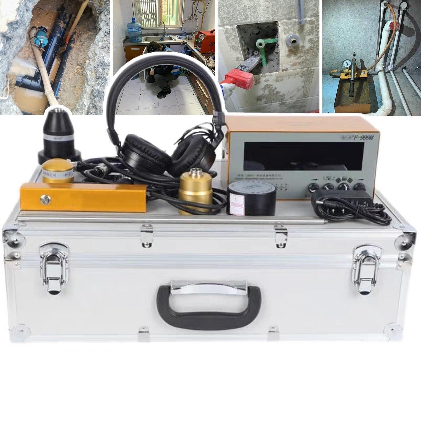 Kjzqxyx Water Leak Detector For Construction Sites - Advanced Pipe Leakage Detection With Headset - Real-Time Alerts For Professionals