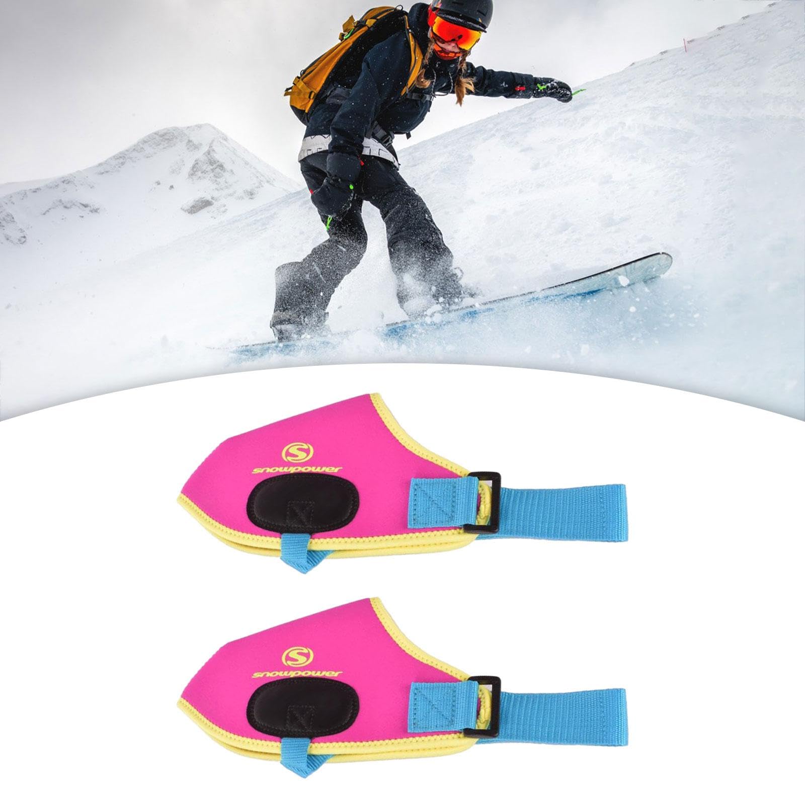 Milageto Fundas para Botas de Esquí Neopreno Cubrebotas Protector Térmico Impermeable Resistente Al Viento Aislante Adecuado para Deportes de Invierno Al Aire