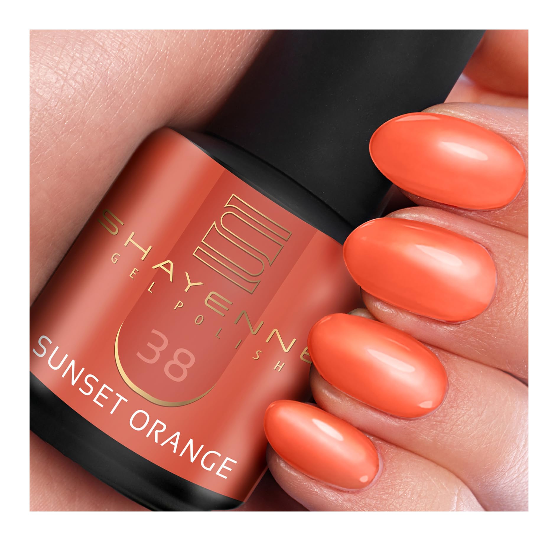 SHAYENNE UV Gel Nagellack Schwarz 15ml – 63 Black Diamond Gl