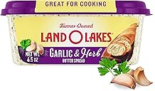 Land O Lakes Garlic & Herb Butter Spread, Butter Spread With Garlic & Herb, 6.5 oz Tub