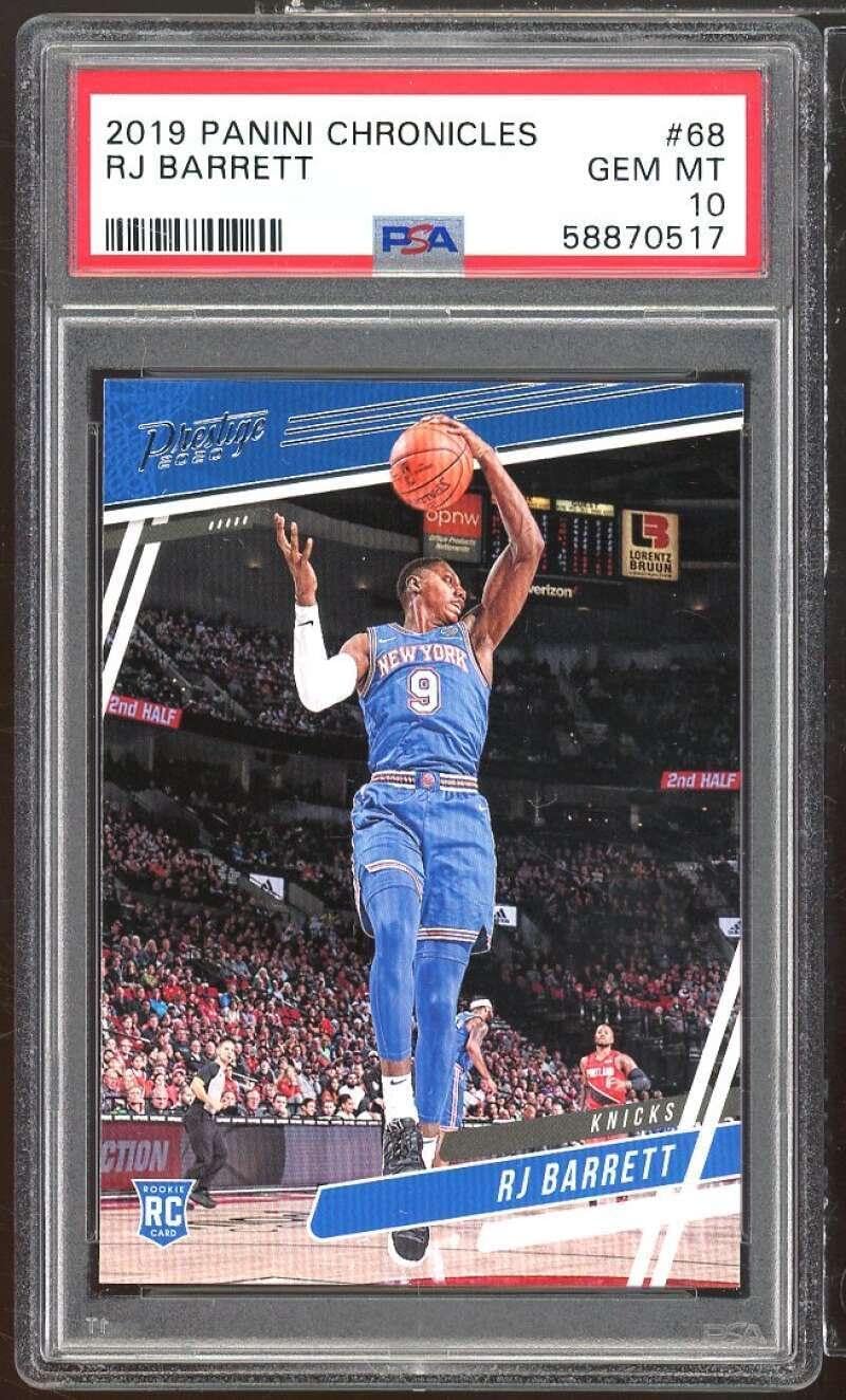 RJ Barrett Rookie Card 2019-20 Panini Chronicles #68 PSA 10 - Basketball Slabbed Rookie Cards