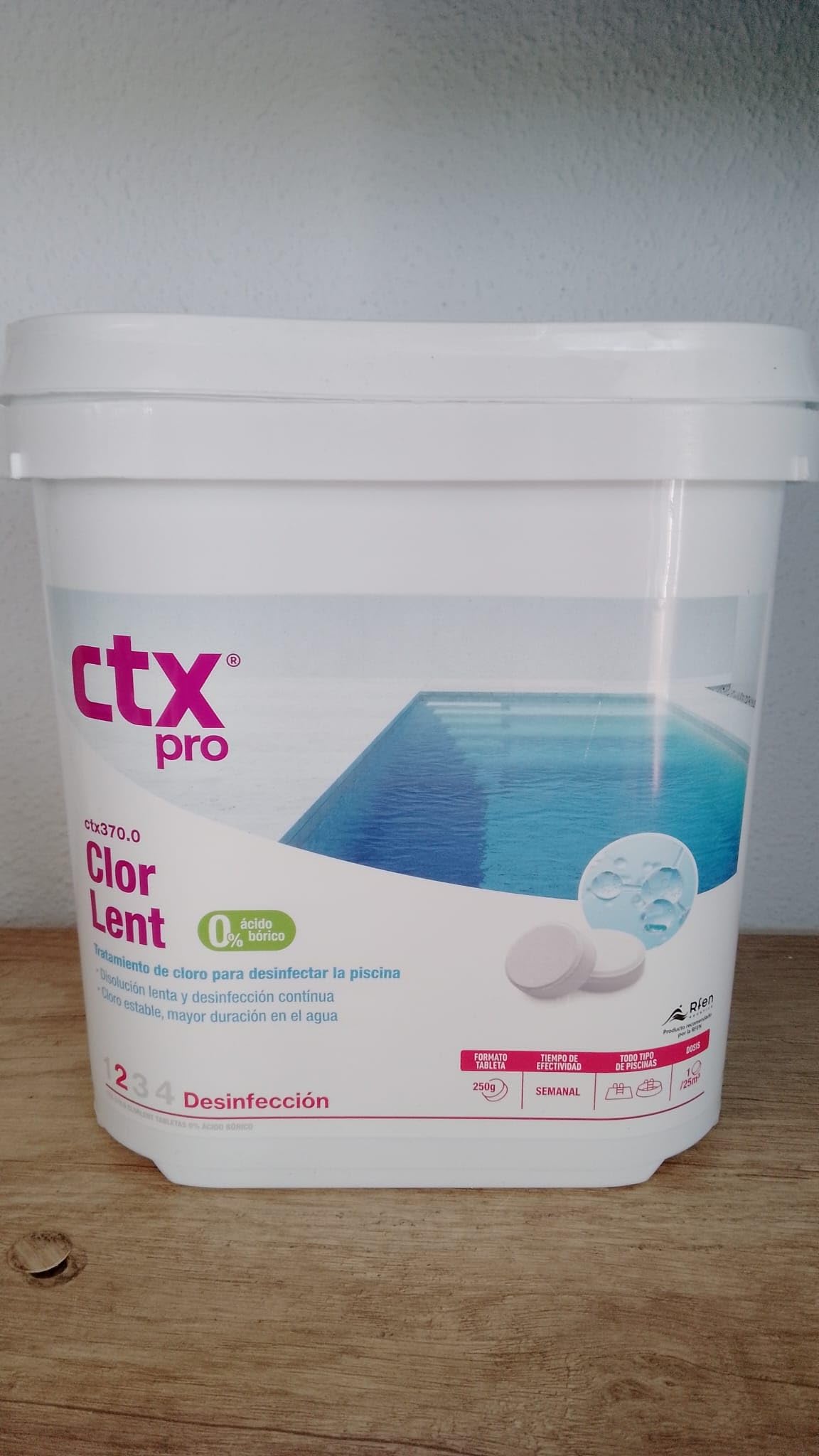 Cloro para Piscinas de la Marca FLUIDRA Modelo CTX 370.0 5KG COM.TRICL.250G.