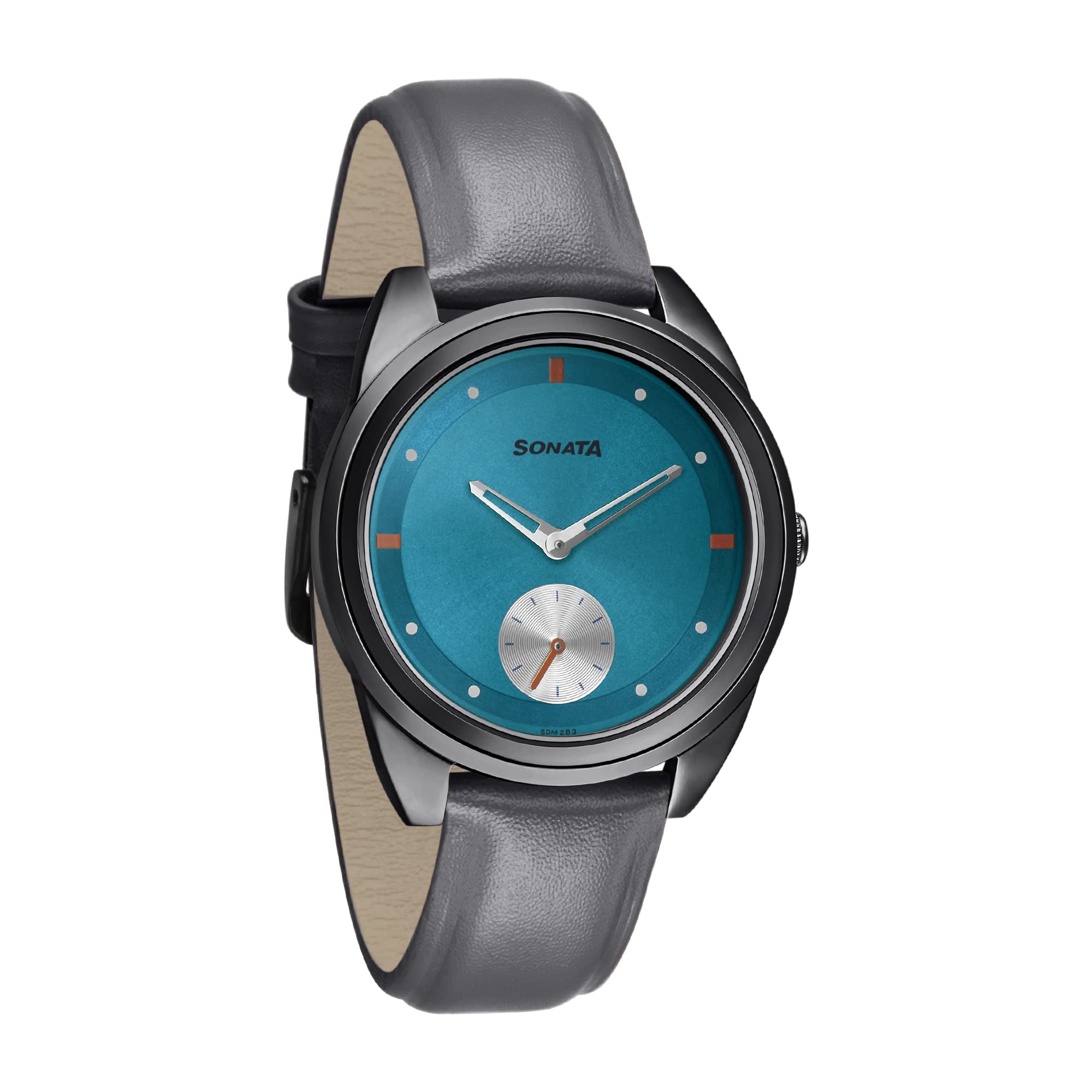 Sonata Women of Steel Blue Dial Leather Strap Watch for Women-8182NL02 (B09YS3R746) Amazon Price History, Amazon Price Tracker