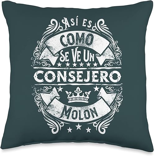 Miniatura 5 de Regalo Original Super Mejor Consejero Regalos Un Consejero Molon Divertido Humor para Hombre Throw Pillow 18x18 Multicolor