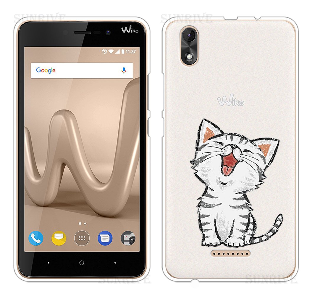 Cover Per Wiko Lenny 4 Plus Con Fiore Rosa | Custodia Morbida In TPU Silicone Trasparente, Antiurto E Antigraffio