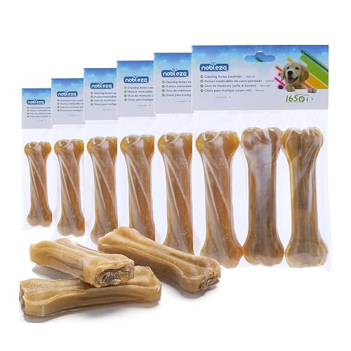 Nobleza - Hueso Prensado para Perros Fortalecedor de Dientes Stick Dental Dog Snack, Hueso de Nudillos…