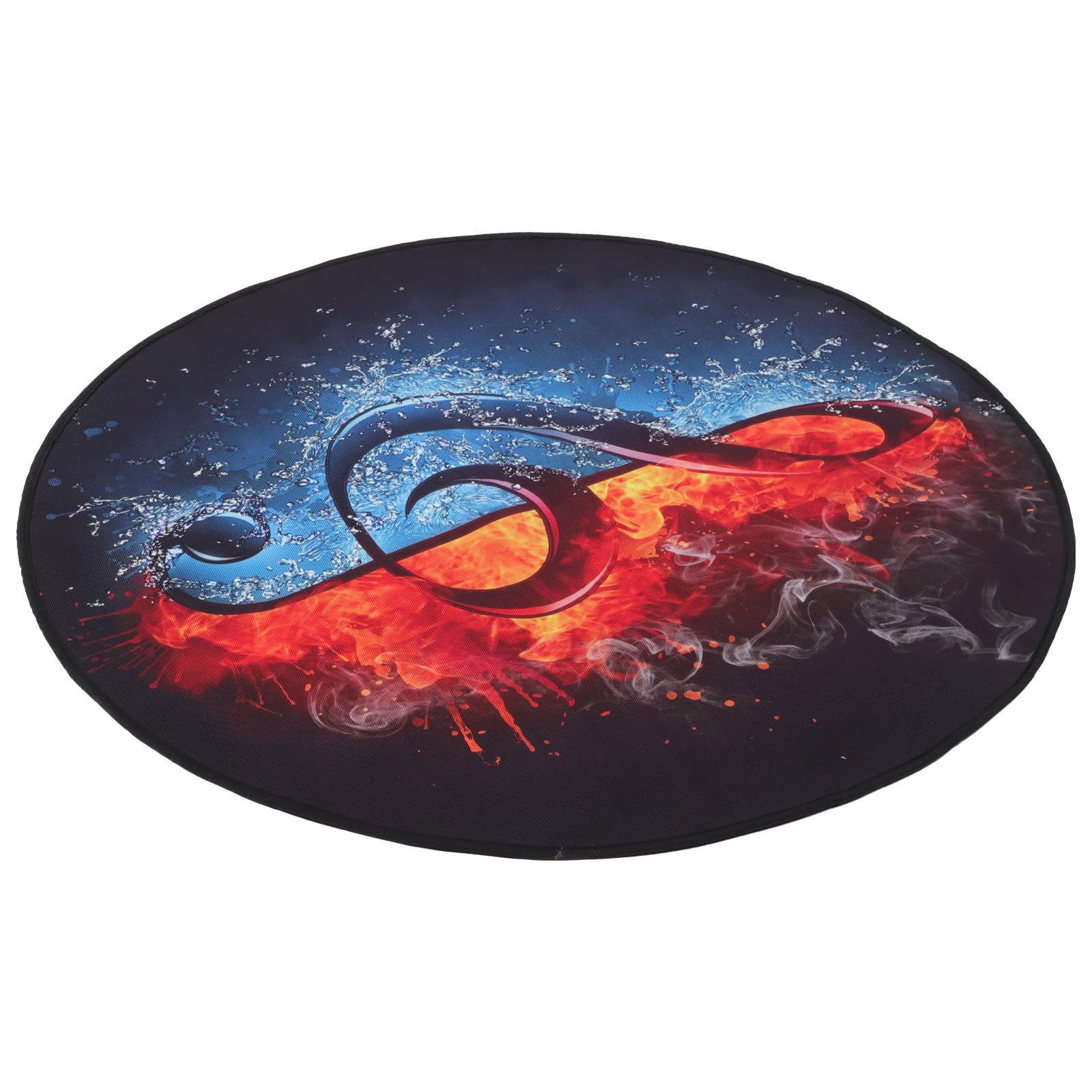 Veemoon Tapis de Tambour Professionnel Particules Antidérapantes en Flanelle Tapis Acoustique Épais et Doux, pour Batterie la Maison Magasin