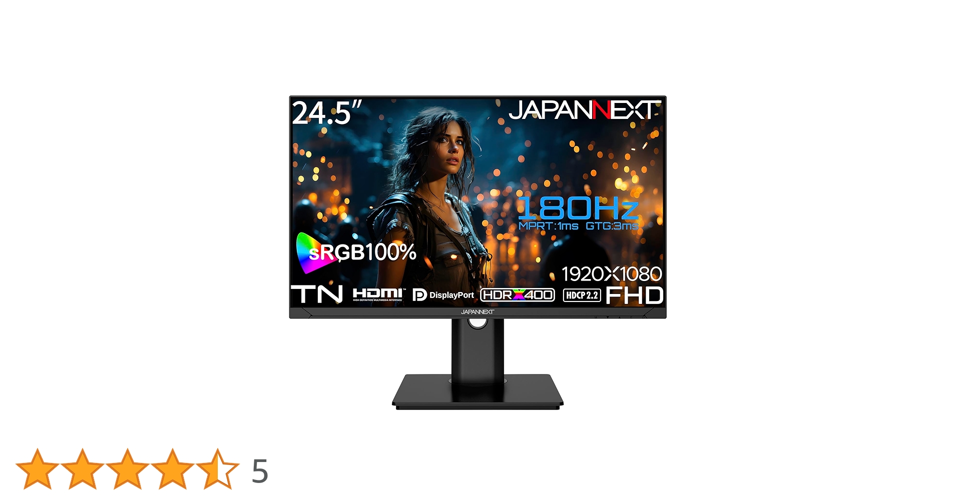 Amazon.co.jp: JAPANNEXT 24.5インチ ゲーミングモニター 180Hz