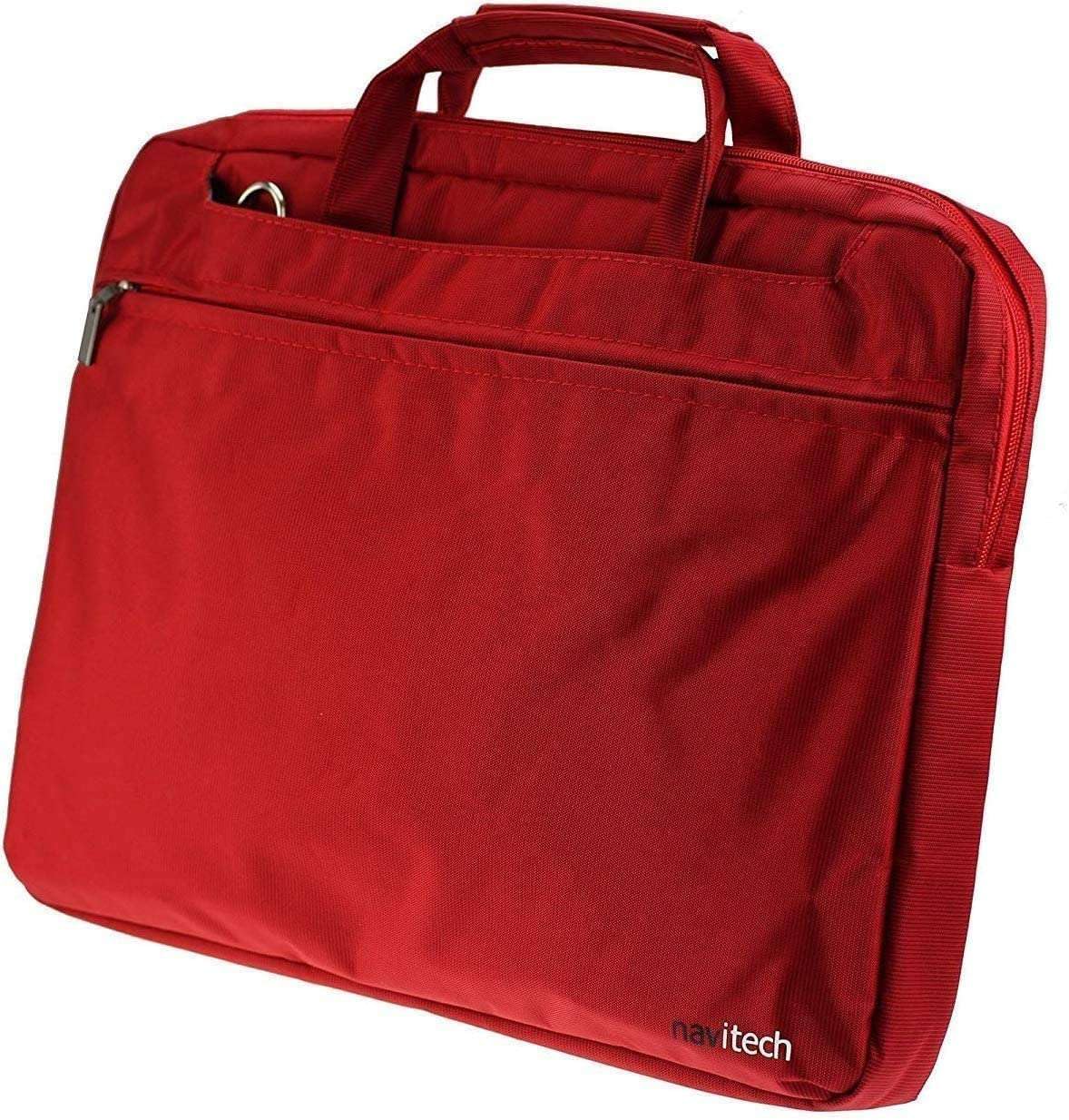 Navitech Red Sleek Water Resistant Travel Bag - Compatible with Blackview 10 inch Tab 70WIFI Android Tablet