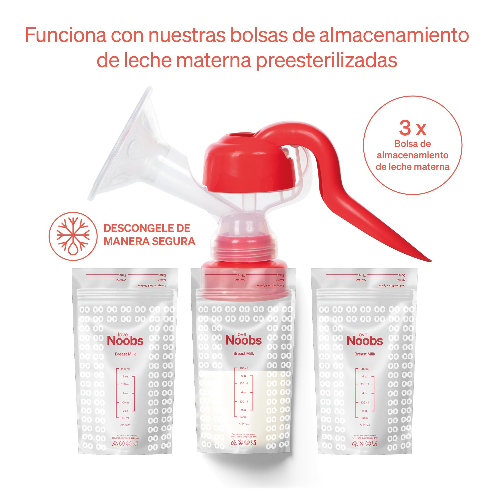 Love Noobs Sacaleches Manual, Extractor Leche Materna, Colector Leche Materna, Recolector Leche Materna, Saca Leche Materna Manual, Manual Breast Pump, Saca Leches Materno, Extractor Leche Manual