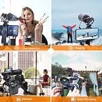 COMICA VM20 Shotgun Microphone, Professional Super Cardioid Video Mic with Shock Mount, Camera Microphone Kit for Smartphone/DSLR Camera/Camcorder, Perfect for Interview, Video Shooting, Vlog