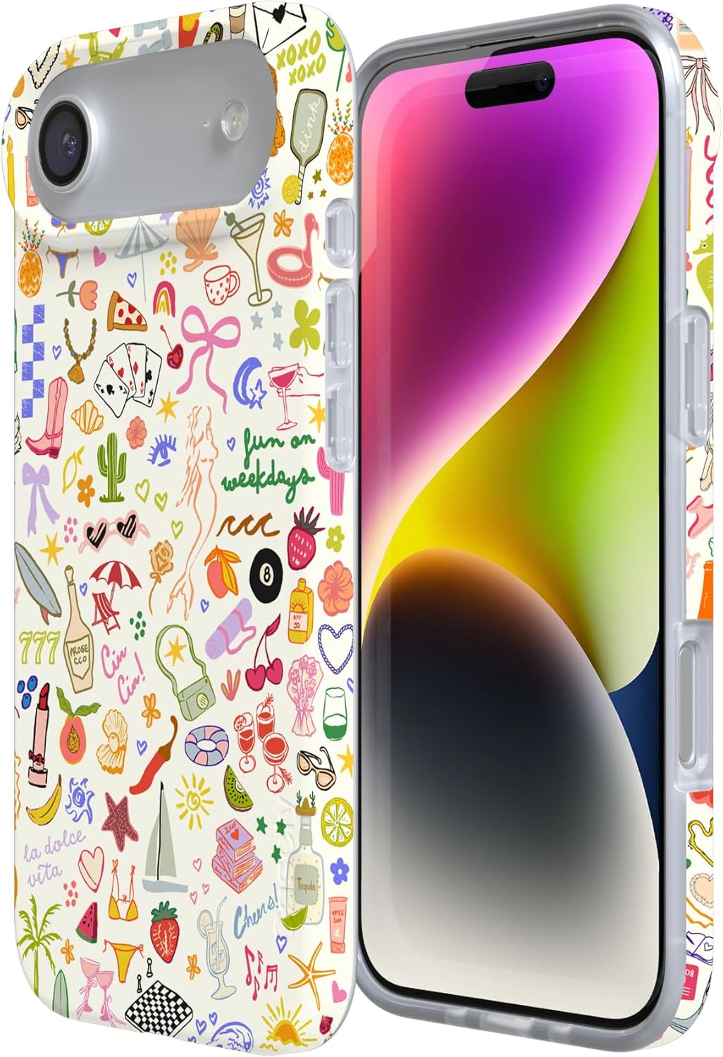Casely iPhone 17 Air Case | All The Fun Things | Fun on Weekdays | Compatible with MagSafe | Classic Ultra Slim Design