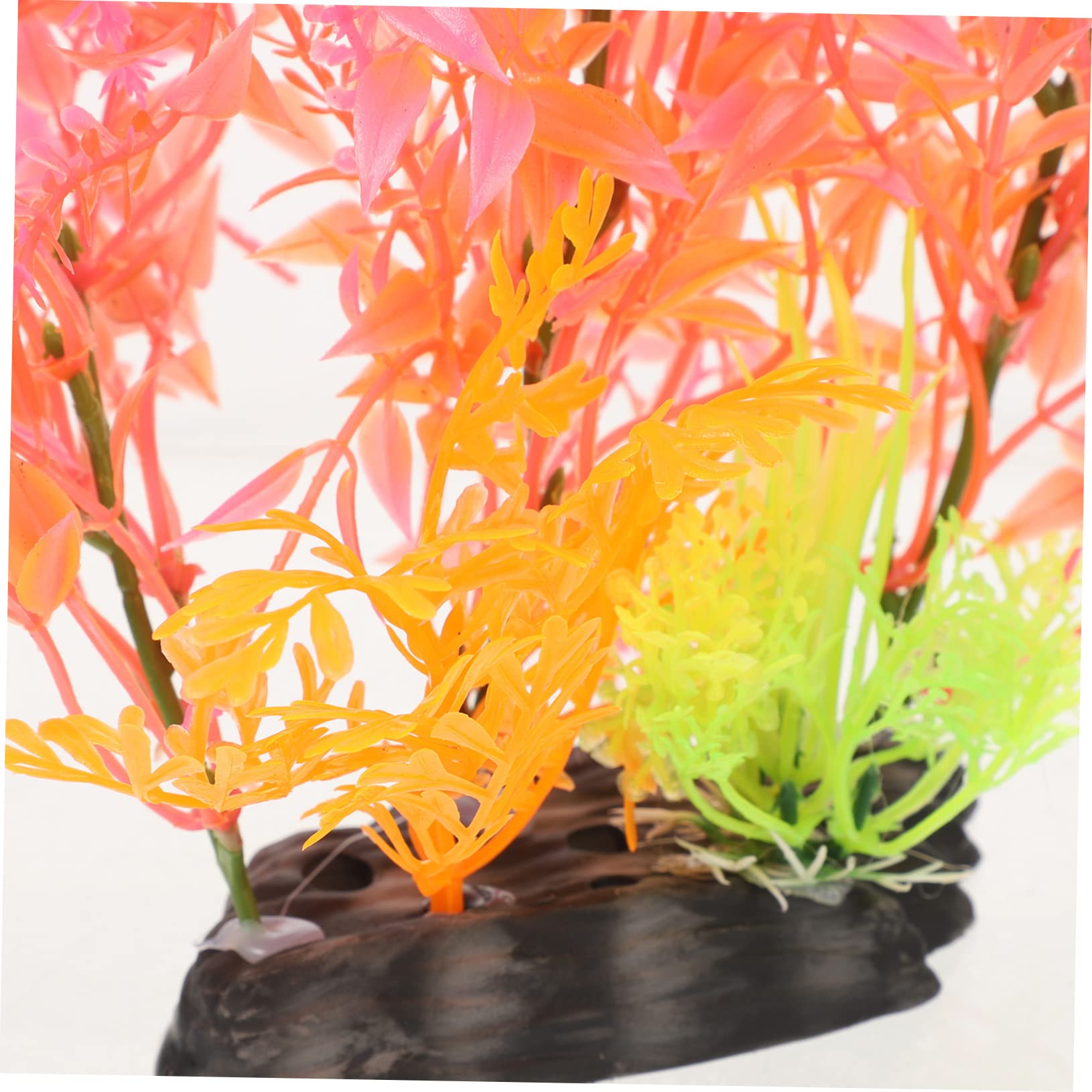 BESPORTBLE 10stücke Künstliche Pflanzen Für Aquarien Wasserpflanzen-Dekoration Mit Stabilem Sockel Für Fischbecken Und Terrarien Und Lebensecht Gestaltet