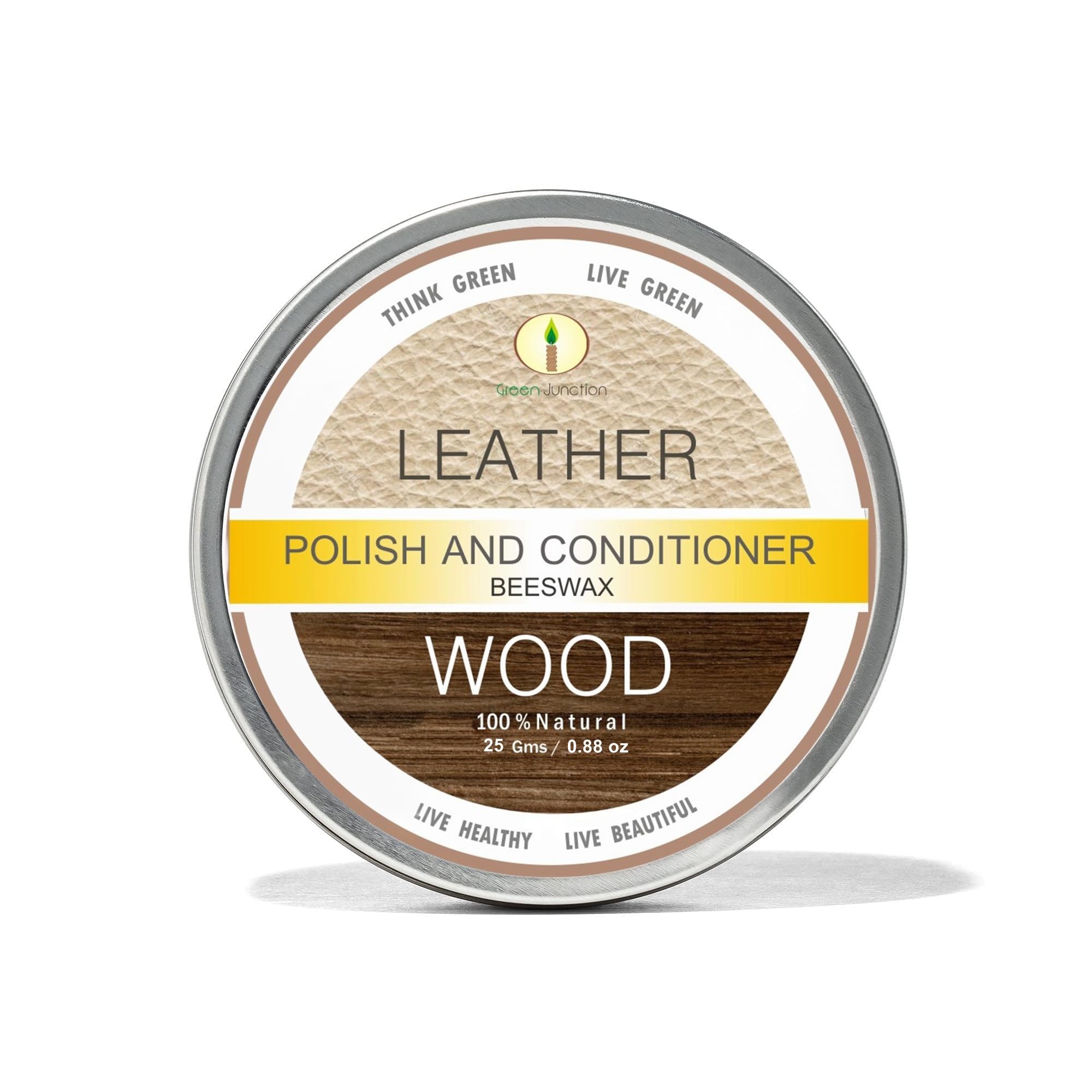 Green Junction Beeswax Leather & Wood Polish - 25Gms (Trial Pack) (B0CVTND77T) Amazon Price History, Amazon Price Tracker