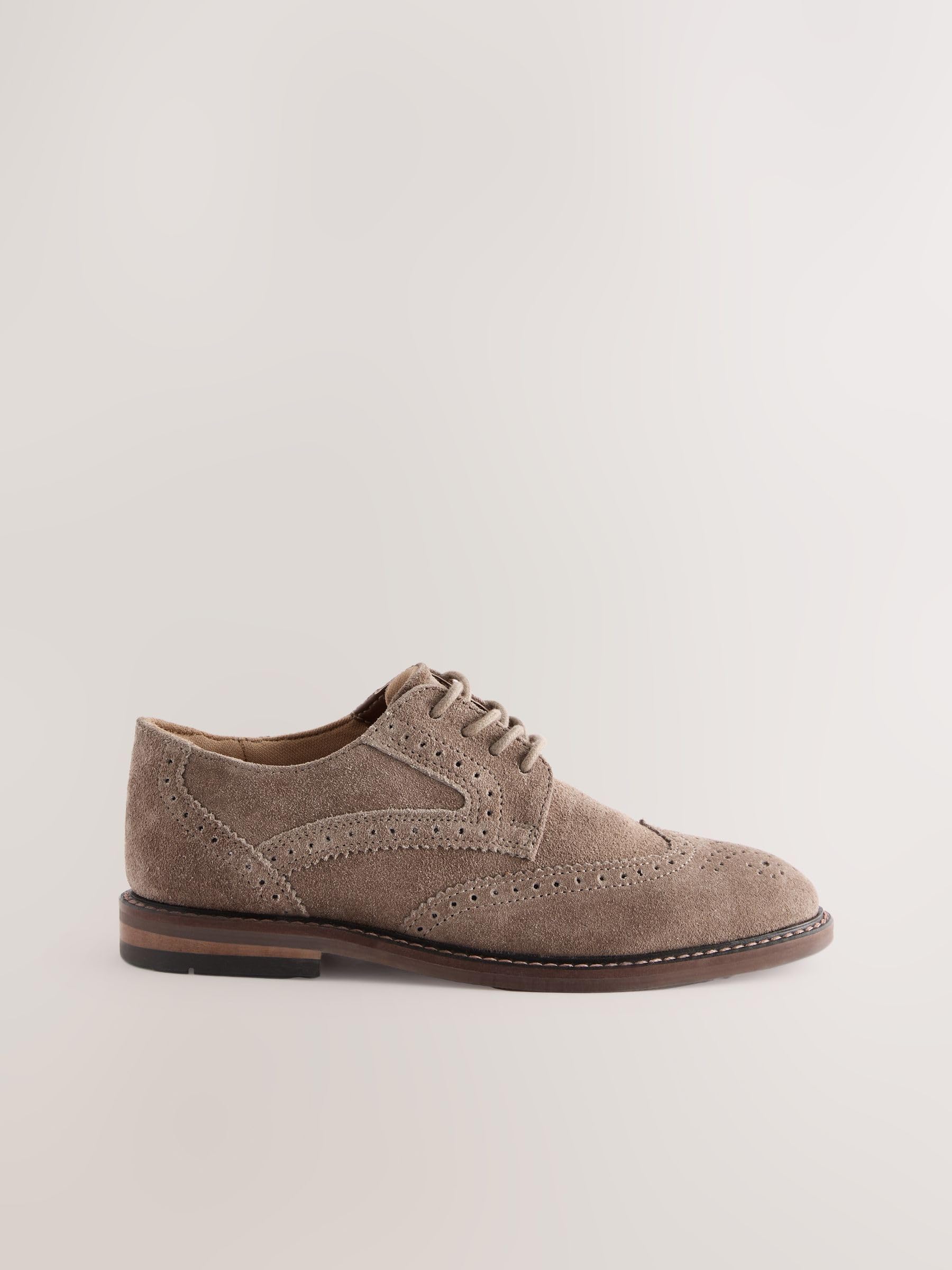 NEXT Ragazzo Scarpe Brogue in Pelle Stringate