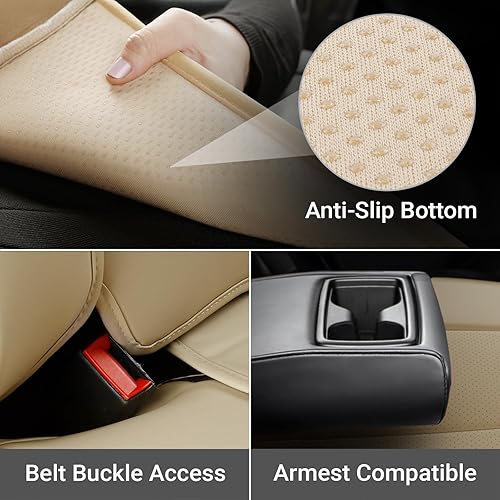 Miniatura 3 de Coverland Fundas de asiento de automóvil personalizadas compatibles con BMW X1 2013-2025, funda de asiento impermeable de espuma viscoelástica