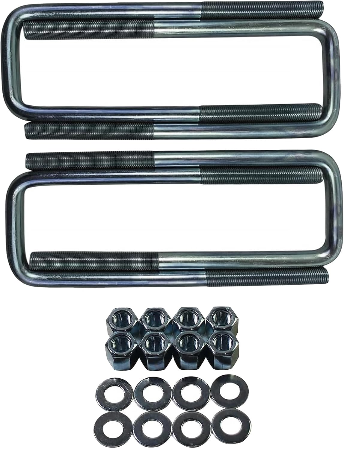 BST BSSP Rear Leaf Spring Axle Square U-Bolt Kit Compatible with 1994-2002 Dodge Ram 2500 3500 929-780, 3" Wide Leaf Springs 8.75" Long with Hardware
