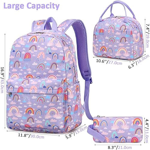Miniatura 2 de Meisohua Mochila para niñas y escuelas primarias, mochila escolar para niños, bolsas escolares ligeras para niñas y niños