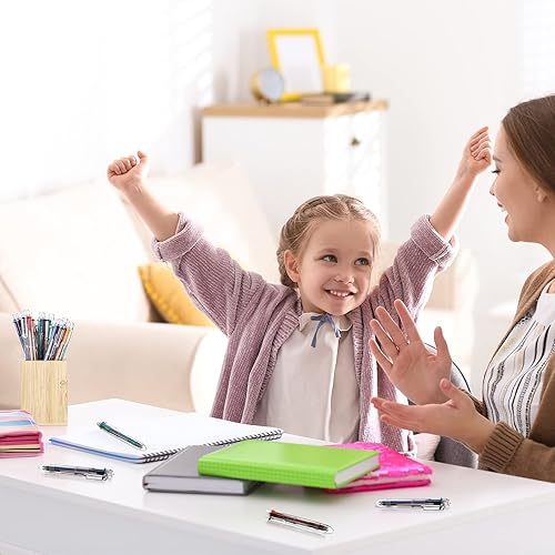 Miniatura 7 de Bolígrafo multicolor de 0.020 in, 6 en 1, retráctiles, multicolor, tinta multicolor, bolígrafos de arco iris para enfermeras, bolígrafos de tinta de