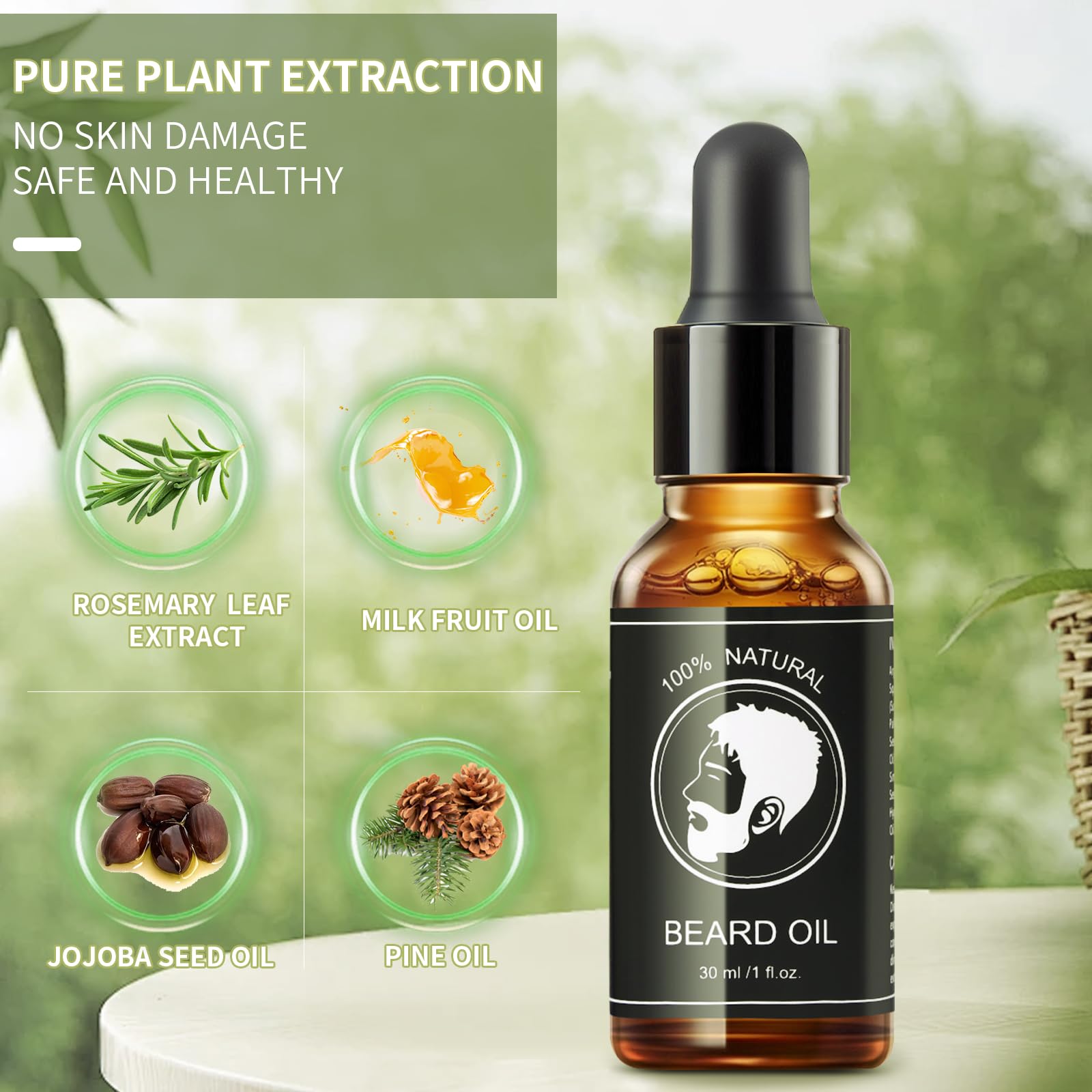 Beard Octane: Envy - Natural Beard Butter w/Shea Butter- 4 Oz - Healthy Softer Beards - Made in USA - Premium Handcrafted Beard Care