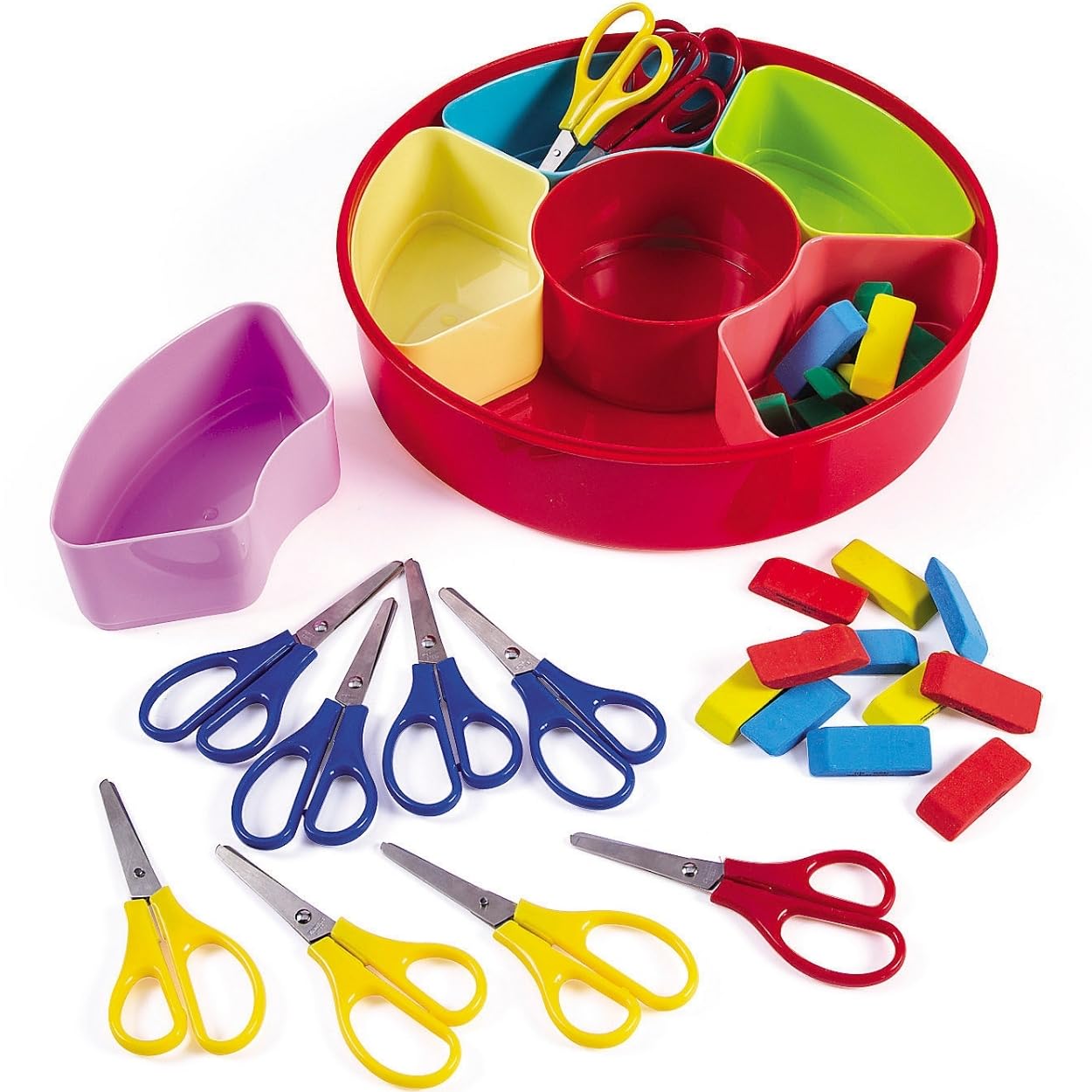 Smooth Cut Preschool Scissors - 12 Pieces - Educational and Learning Activities for Kids