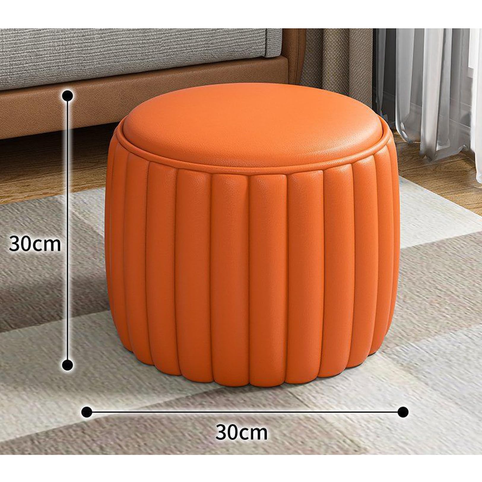 Amazon｜THLD スツール おしゃれ 北欧 丸型 ラウンドスツール 丸椅子
