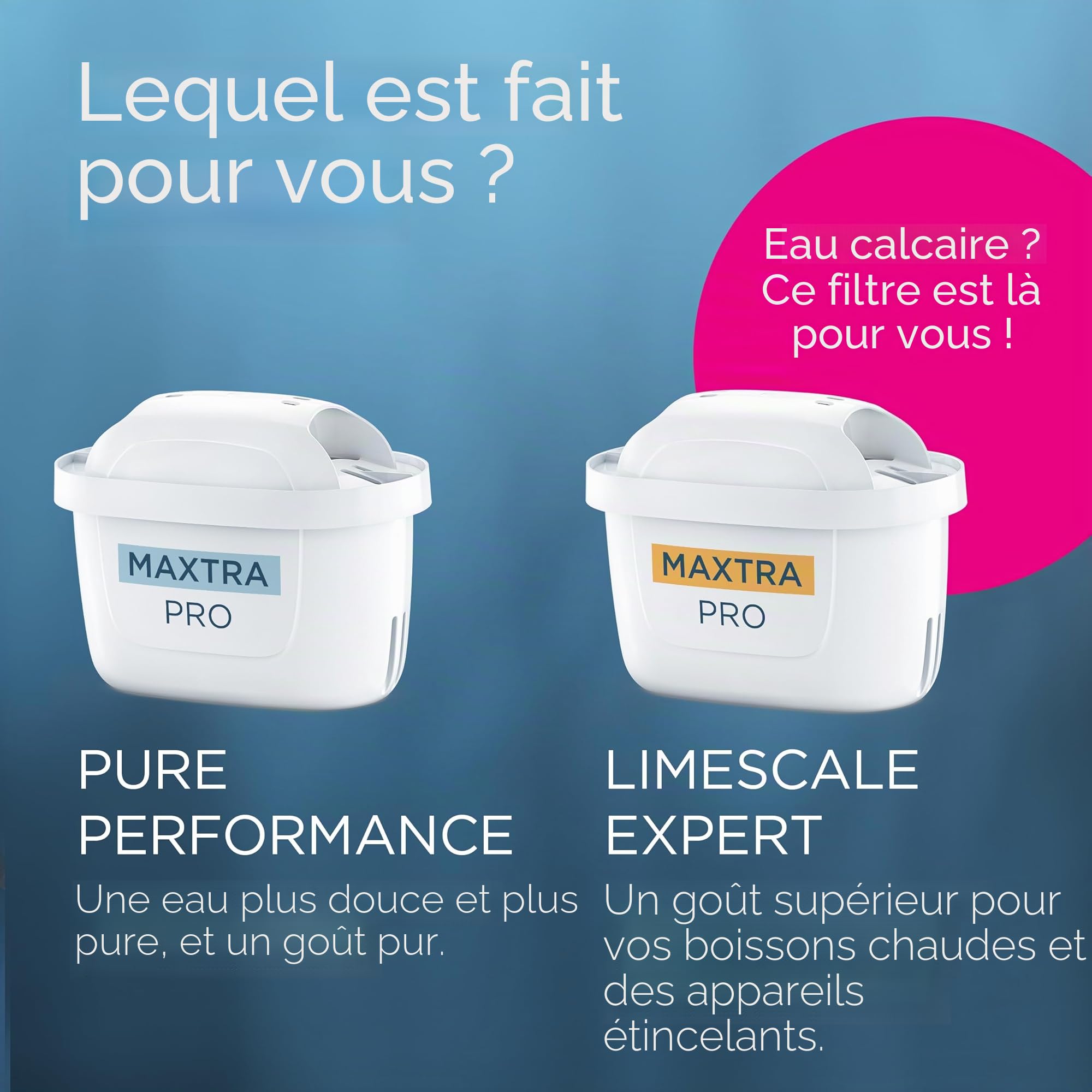 BRITA Maxtra Pro Lot de 6 cartouches de filtre tout-en-un – Recharge originale réduisant les impuretés, le chlore, les pesticides et le calcaire pour l'eau du robinet avec un meilleur goût