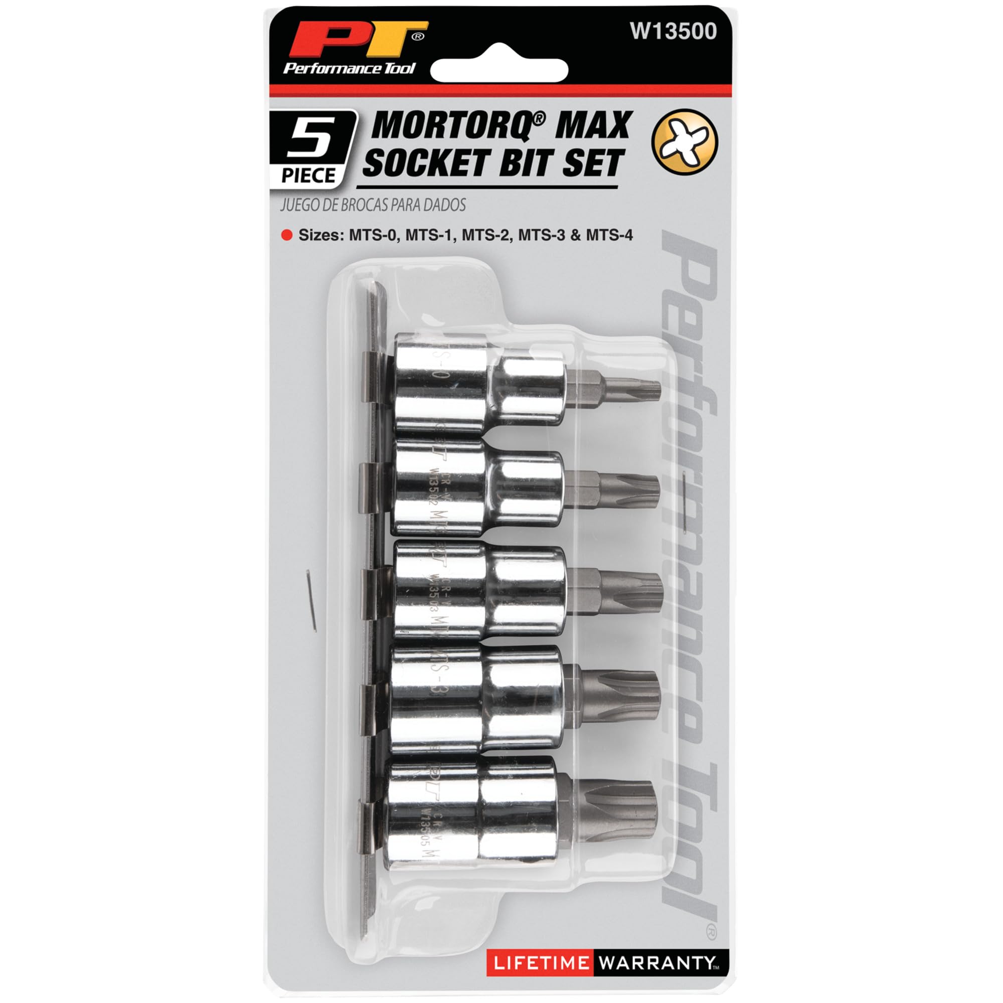 Rendimiento herramienta w13500 Mortorq Juego de llaves de vaso, 5 piezas,
