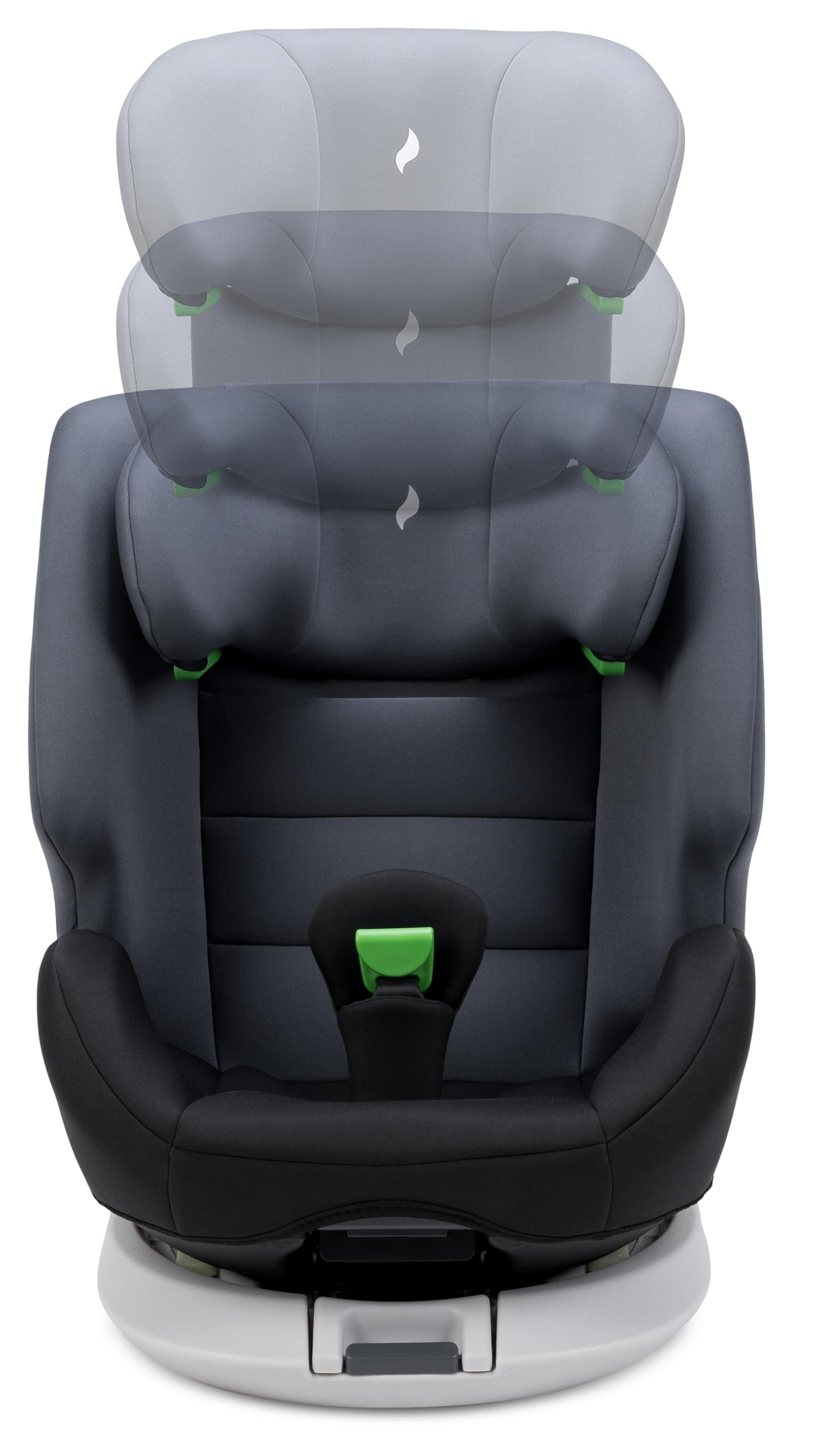 Osann Four maxi drehbarer Kindersitz mit Isofix 100–150 cm | i-size Autositz ab 3 Jahre, mitwachsend, höhenverstellbare Kopfstütze extra weich und bequem