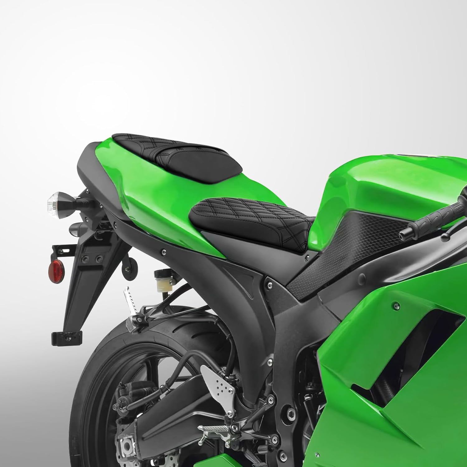 TCT-MOTORPARTS Front + Rear Driver & Passenger Seats Fits for Kawasaki Ninja ZX6R 2007-2008