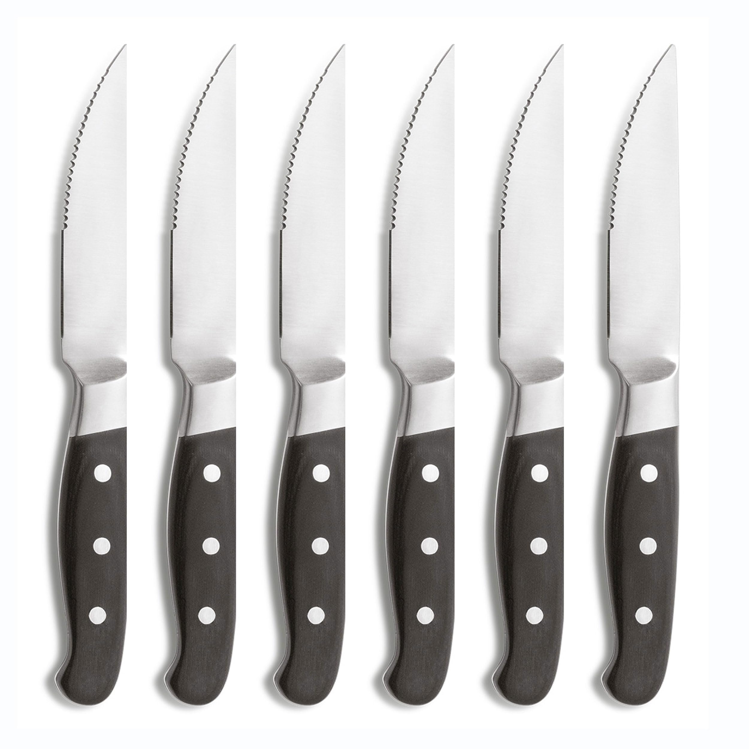 Lot de 6 couteaux à viande | Couteaux Bourbon
