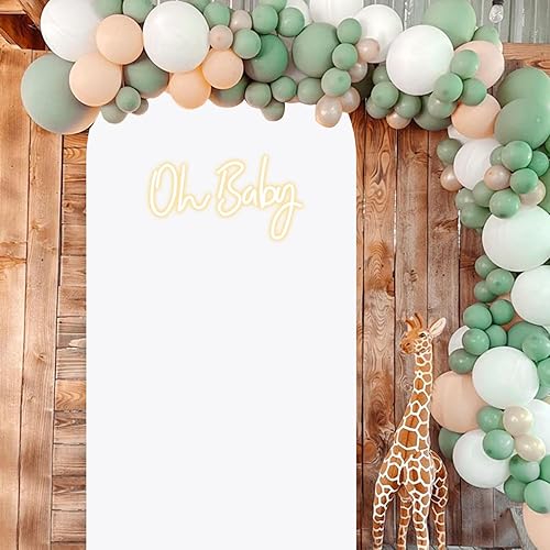 Miniatura 3 de Cubierta de arco de 6 x 2.6 pies, cubierta de elastano para arco de boda, cubierta de telón de fondo de arco de boda, cubierta de fondo de arco de