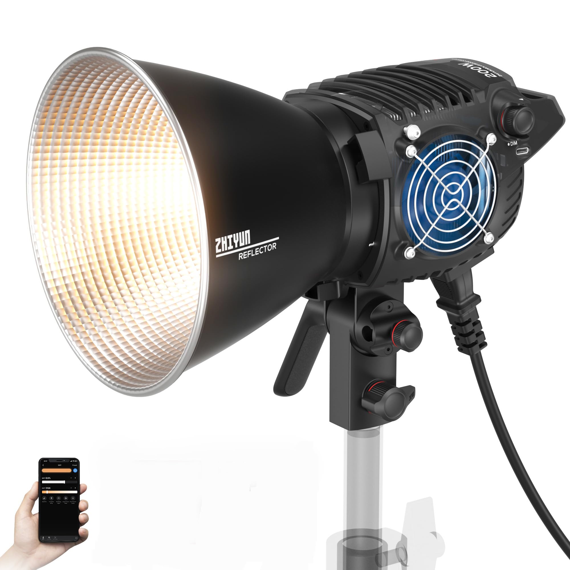 中古美品　ZHIYUN MOLUS G200 LED 200W　Bowens Amazon.com : ZHIYUN Molus G200 [Official] 200W COB Video