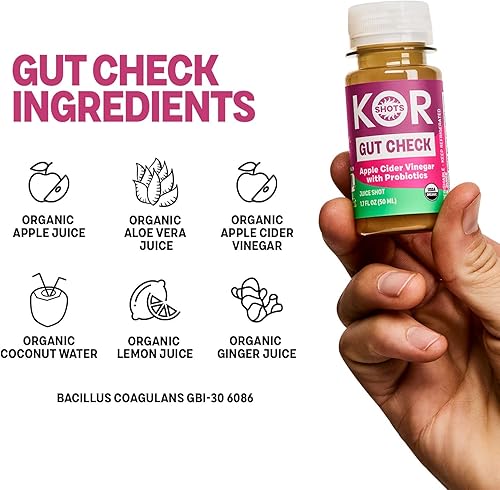 Miniatura 2 de KOR Shot s - Probióticos de vinagre de sidra de manzana, paquete de 24 x 1.7 onzas líquidas, control intestinal, salud digestiva, 1 mil millones de