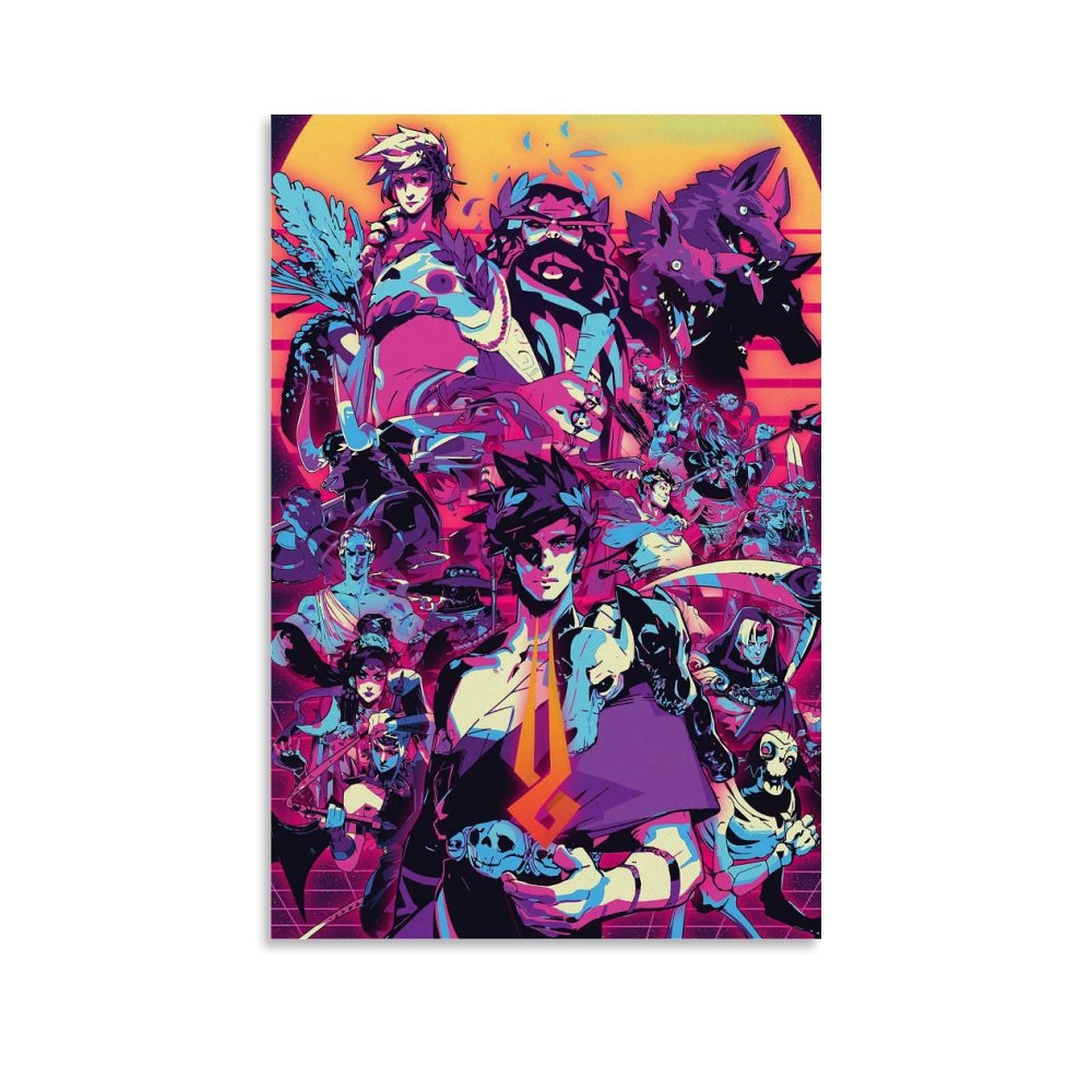 RIELLI Castlevania Poster Sur Toile Symphony Of The Night Game - Décoration Murale - Pour Salon, Chambre à Coucher - Sans Cadre : 30 X 45 Cm