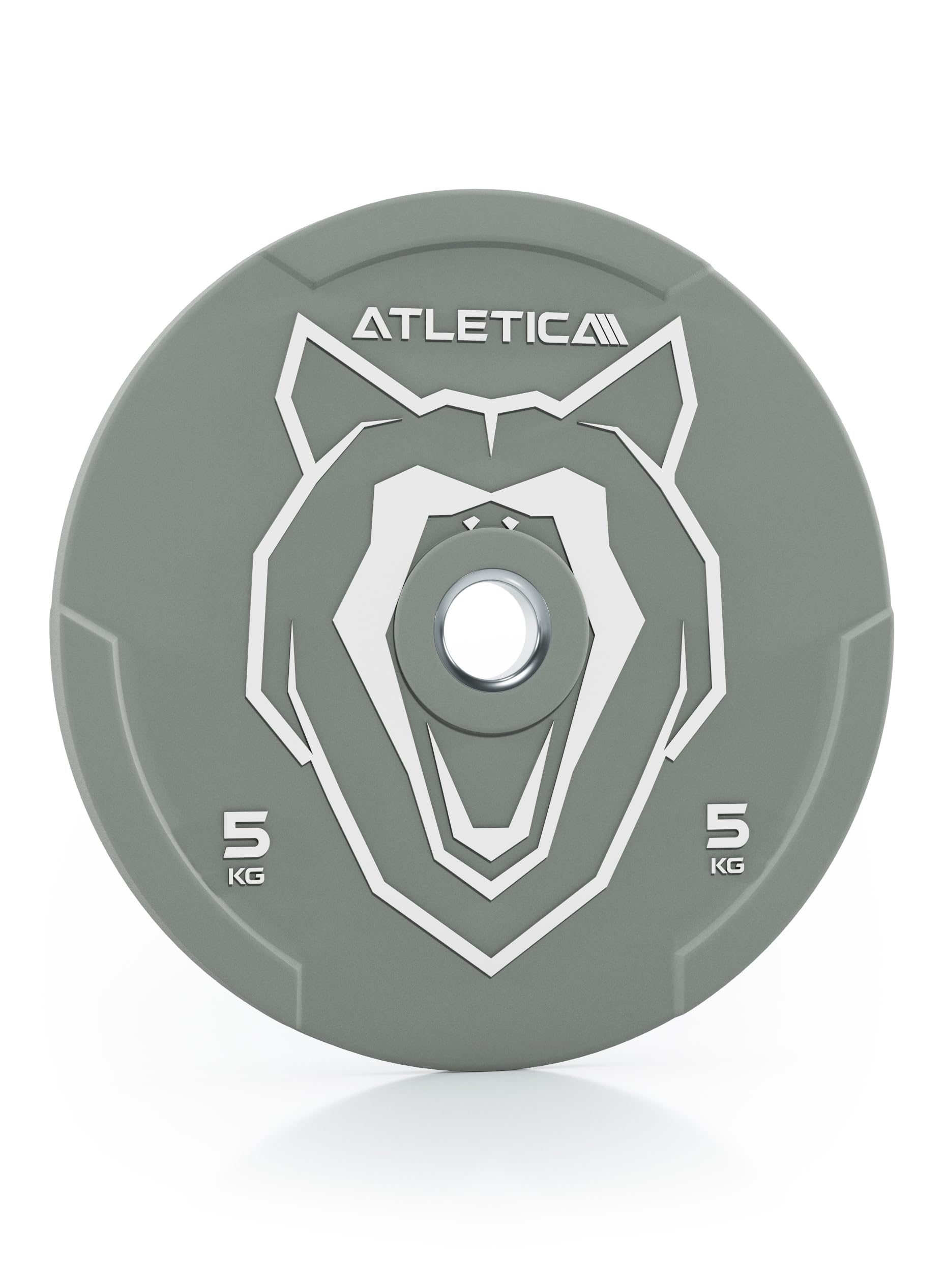 ATLETICA Animal Bumper Plates 5kg, Paar, Hochwertiger Gummi