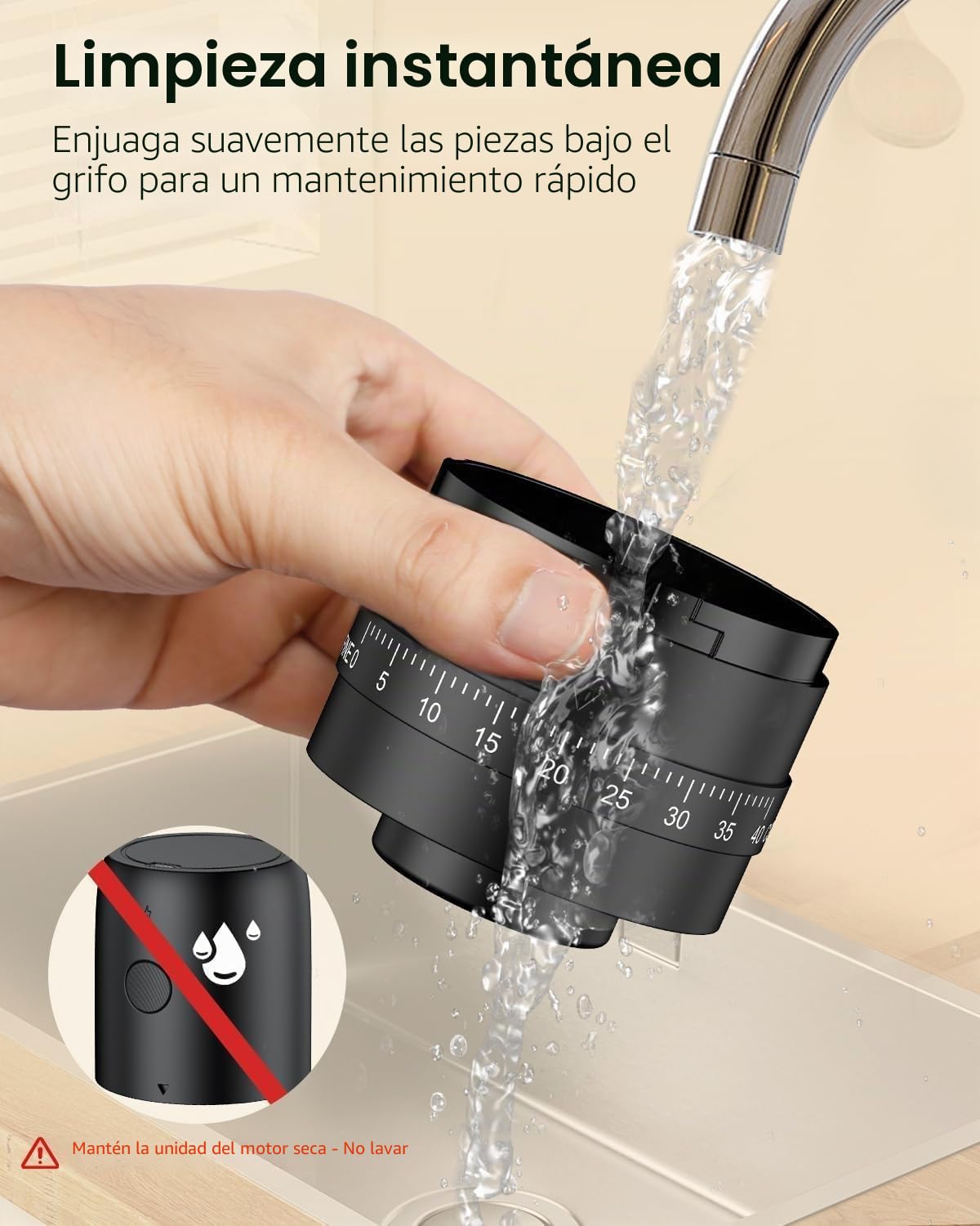 Pawfly Molinillo de granos de café recargable, molinillo de café eléctrico ajustable de 40 engranajes, molinillo de café cónico de cerámica de parada automática con cepillo de limpieza, molinillo de