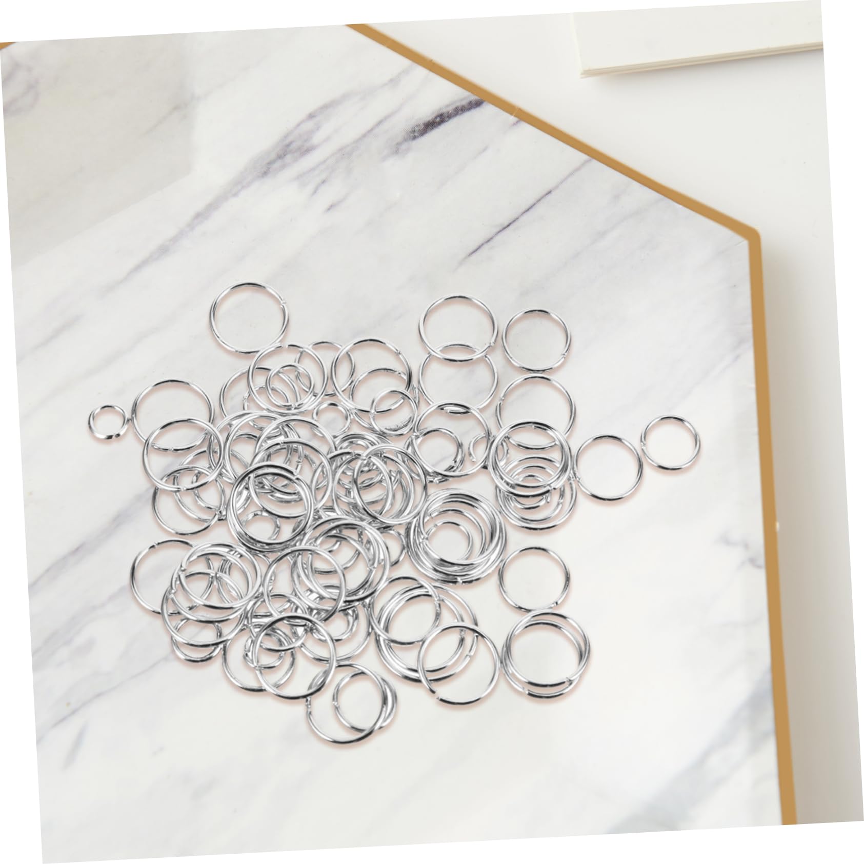 NUOBESTY 6000piezas Anillos De Salto Abiertos De Metal Para Joyería Diy Conectores Para Pulseras y Collares Accesorios De Manualidades Para Creaciones Personalizadas