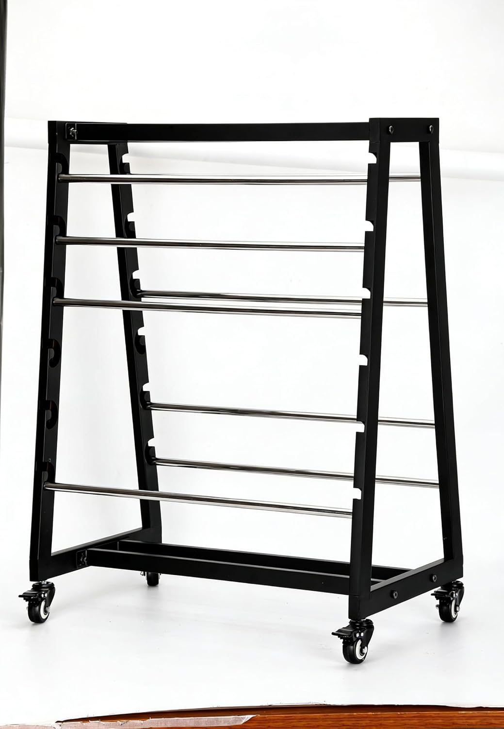 Heavy-Duty 8-Rod Wire Spool Rack – 400lb Capacity Cable Caddy & Dispenser with Locking Wheels