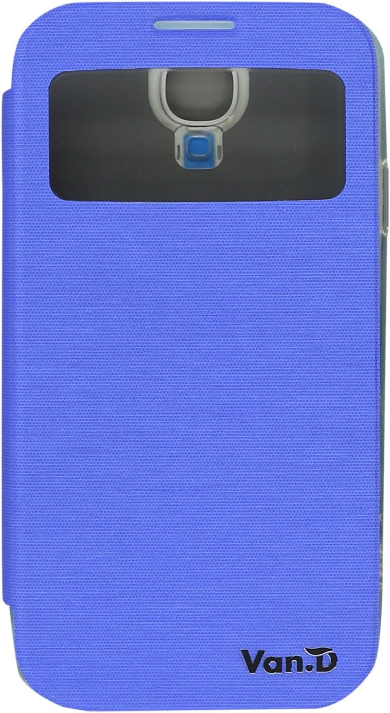VanD Smart View Flashing Case for the Galaxy S4/i9500/S IV - Retail Packaging - Blue