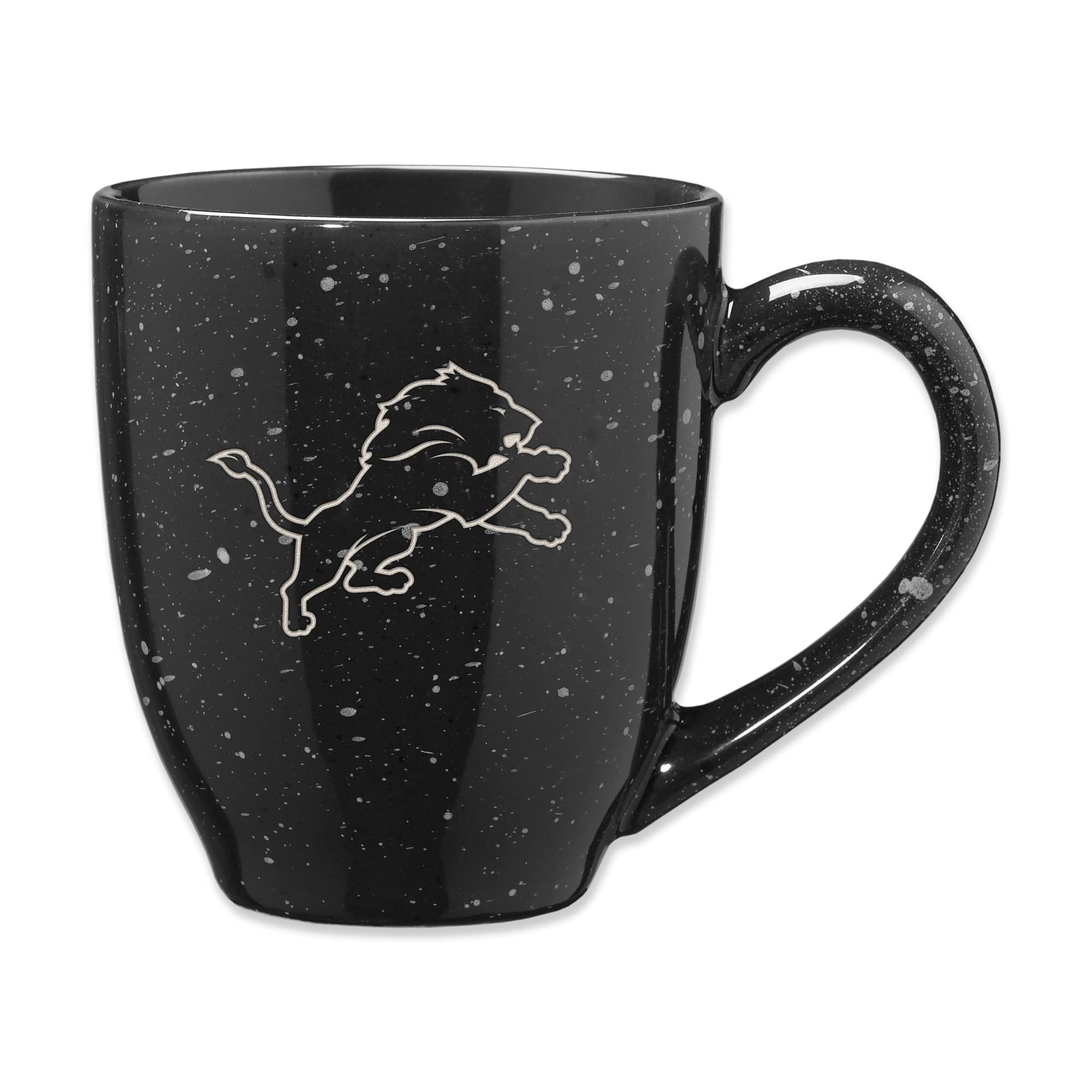 NFL Football Detroit Lions Primary 16 oz Team Color Laser Engraved Ceramic Coffee Mug
