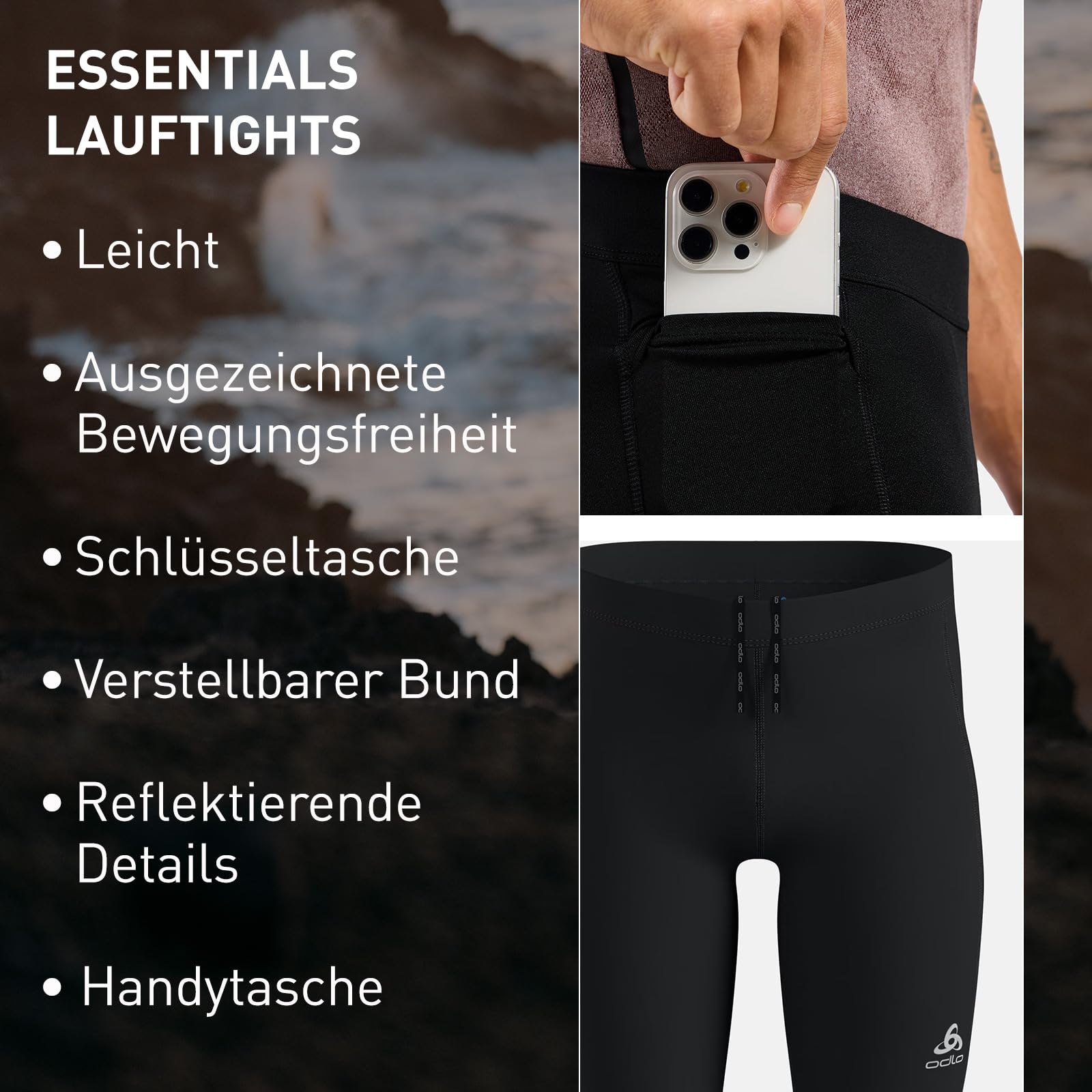 Odlo Herren Essential Tights Leggings