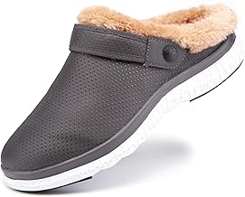 ZUSERIS Winter Sandals, Clog, Fleece Lined, Men's, Women's, Slippers, Room Shoes, Veranda Shoes, Indoor Wear, Warm, Lightweight, Outdoors, Couples