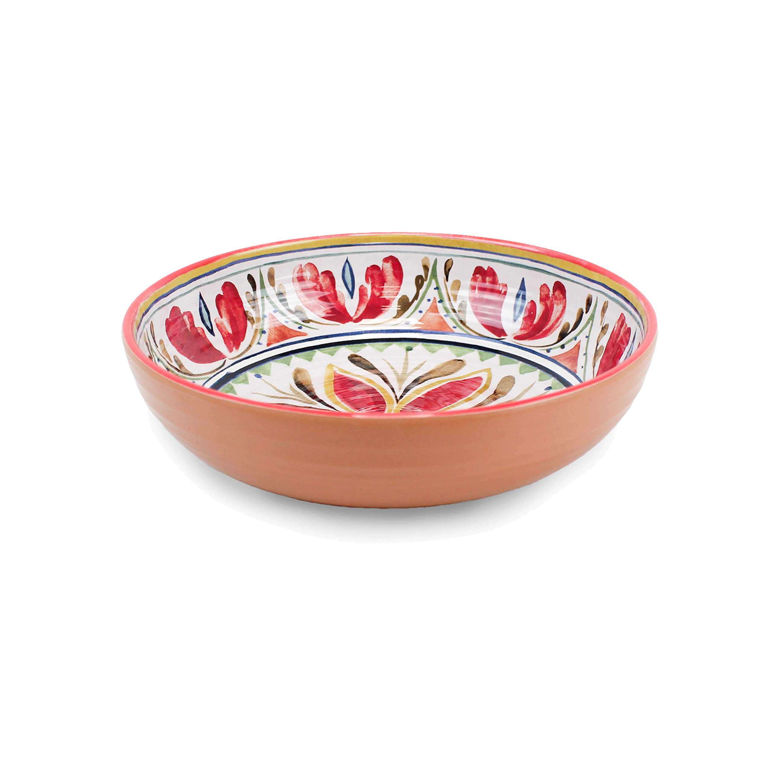 Purely Home Mediterranean - Outdoor/Camping/Picnic - Melamine/Plastic Low Bowls (1)