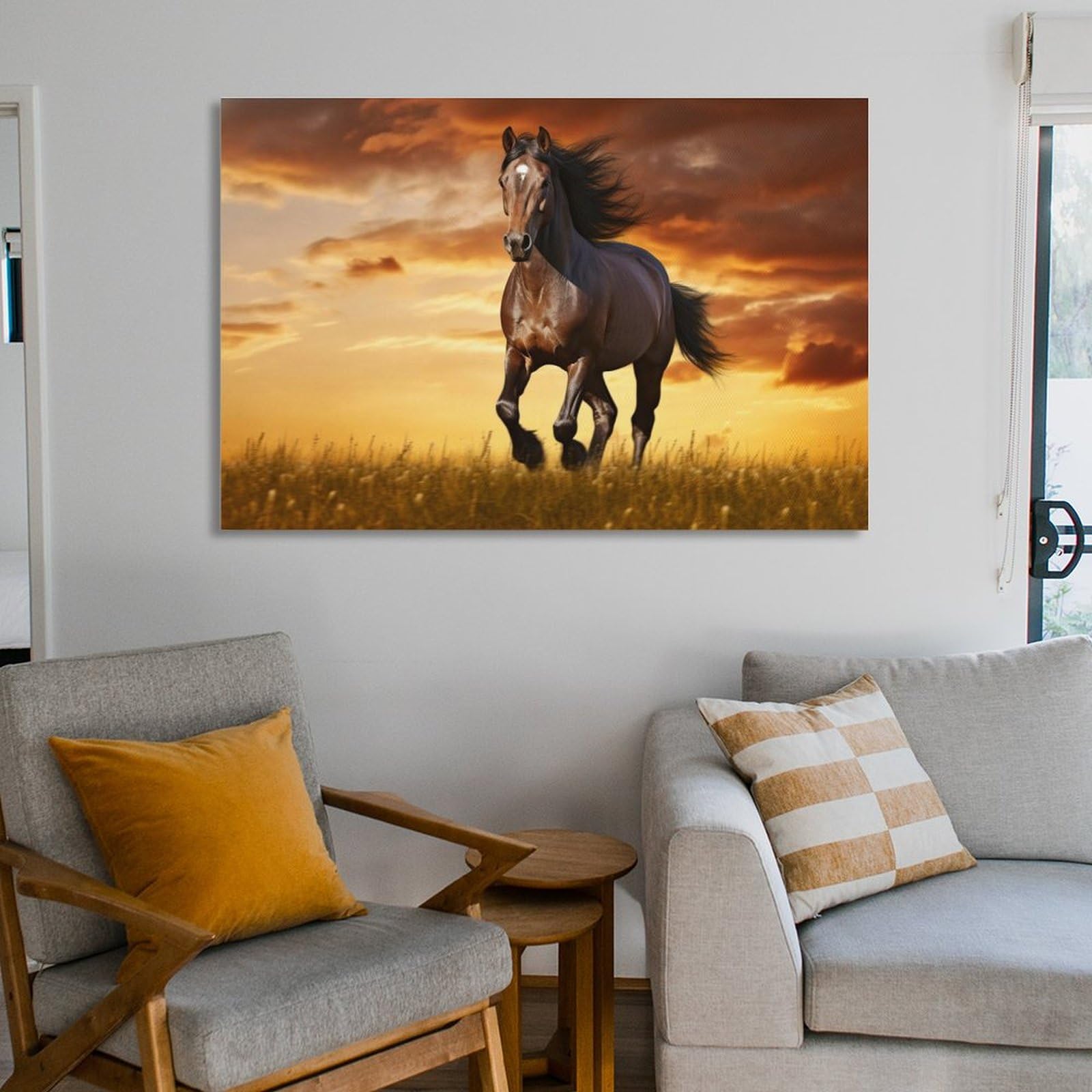 現代アート 壁掛け　店舗　動物画　オシャレ　馬　縁起物　北欧　モダン　カラフル 現代アート 壁掛け 店舗 動物画 オシャレ 馬 縁起物 北欧 モダン