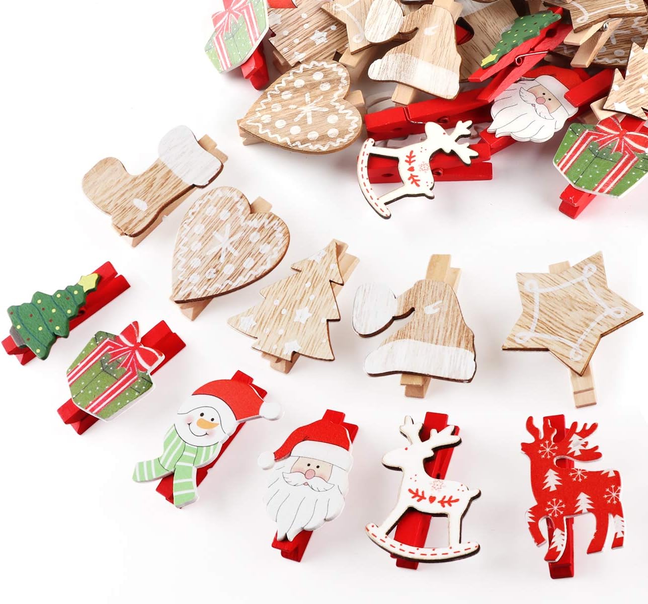 Absofine Lot De 12 Décorations De Sapin De Noël Multicolores